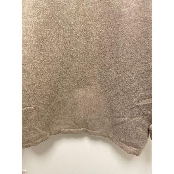 Vintage Men Shirt Jacket Large Brown Wool Blend Quilted Suede Collar Chore FLAW - Picture 6 of 11